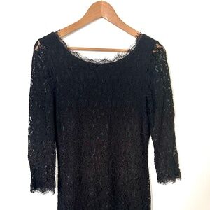 Aritzia little black lace dress